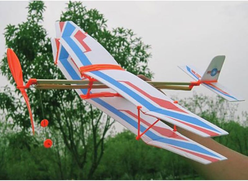 klarako DIY Wind Up Flying Airplane Toy Mechanical Planes, Funny and Novelty Gift for Kids Boys and Girls - Image 4