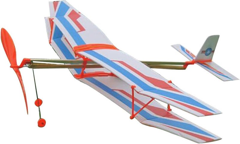 klarako DIY Wind Up Flying Airplane Toy Mechanical Planes, Funny and Novelty Gift for Kids Boys and Girls - Image 3