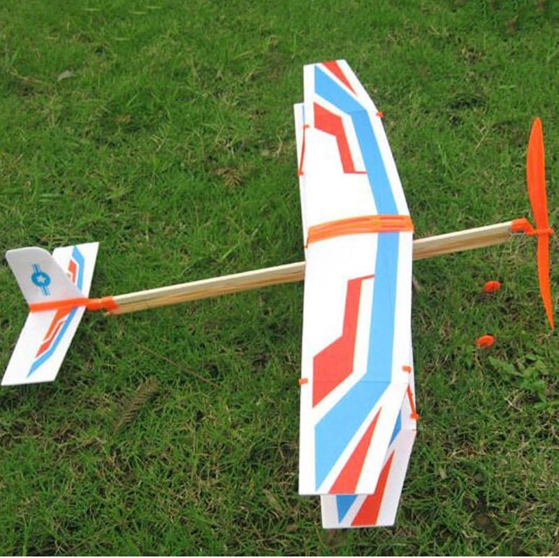 klarako DIY Wind Up Flying Airplane Toy Mechanical Planes, Funny and Novelty Gift for Kids Boys and Girls - Image 5