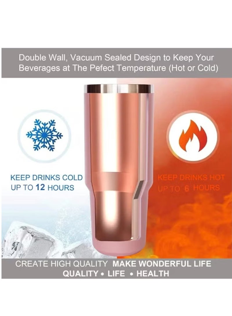 Stanley Original Flowstate Quencher H2.0 Vacuum Insulated Stainless Steel Mug with Lid and Straw for Water or Iced Tea Coffee Juice Smoothie Etc 1.18 Liter - Image 2