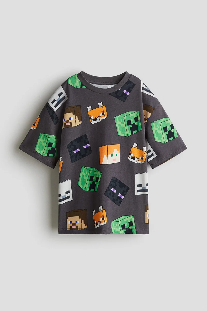 H&M Printed oversized T-shirt