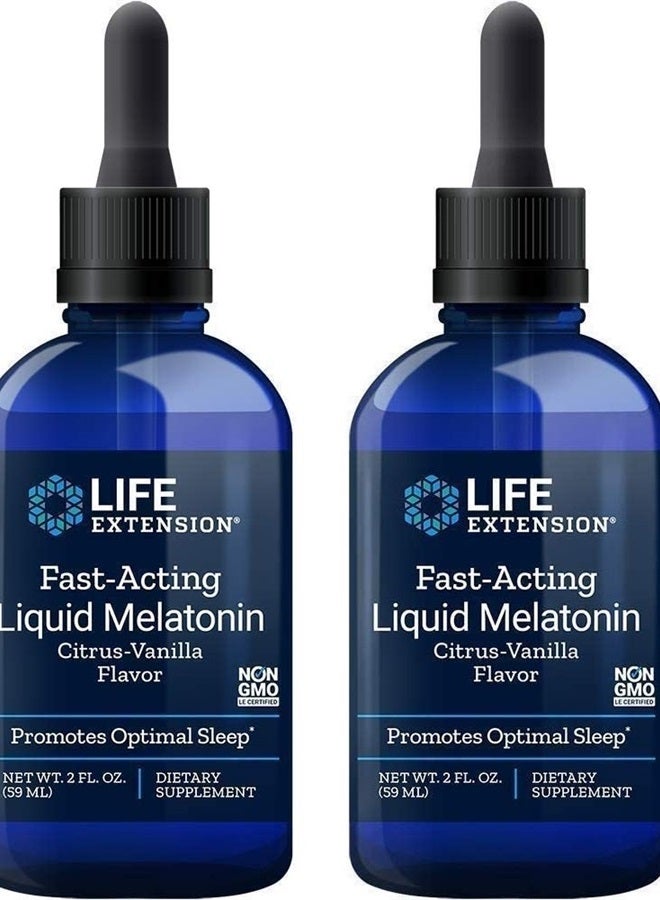 Life Extension Liquid Melatonin Natural Citrus-Vanilla Flavor by Life Extension - 3mg- 2 Bottles - Image 3