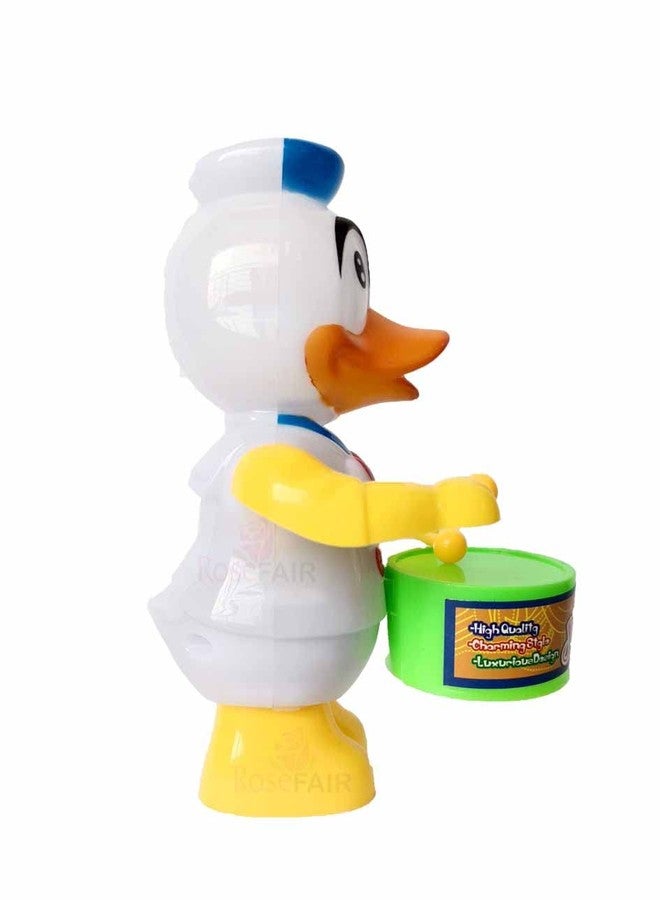ROSEFAIR Cute Drummer Toy with Drumming and Dancing Action for Kids Baby Rattle Toys Set Toddler Kids Key-Operated Toys Kids (DUCK-BLUE-CAT-PAC-03) - Image 5