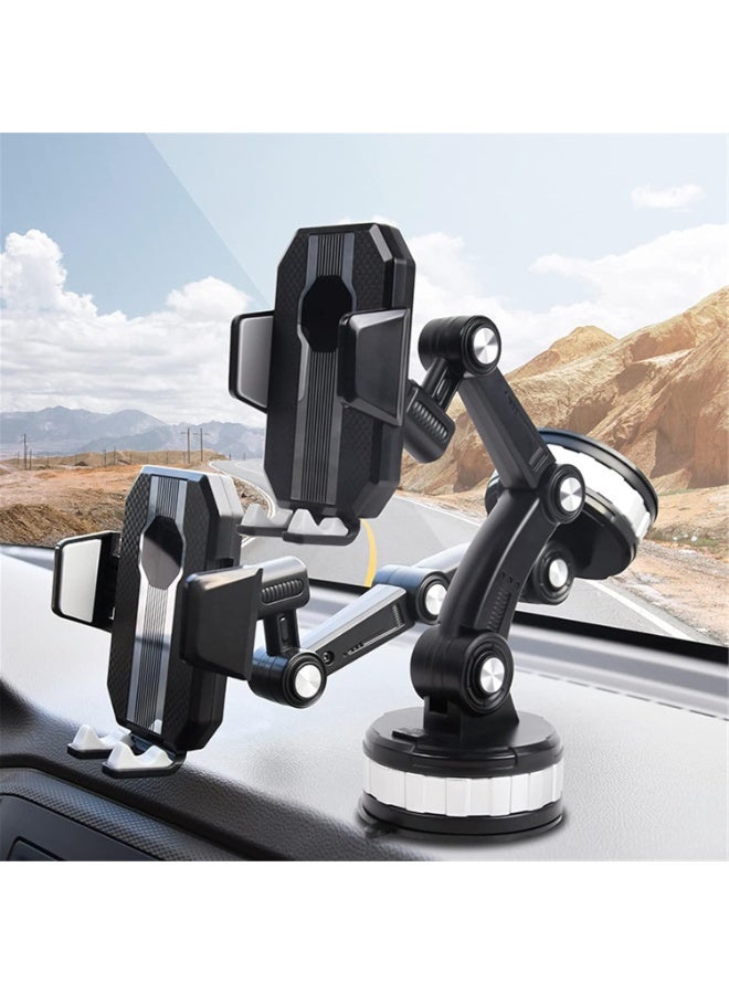 Car Phone Holder, 360 Degree Rotation Adjustable Dashboard Windshield Phone Holder - Image 2