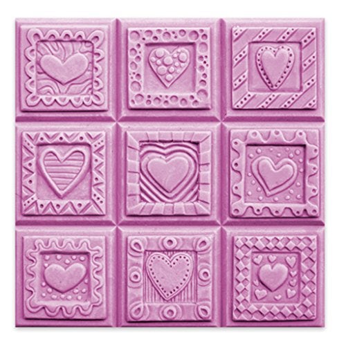 milkyway Milky Way - Crazy Hearts Soap Mold Tray - Melt and Pour - Cold Process - Clear PVC - Not Silicone - MW 50 - Image 1