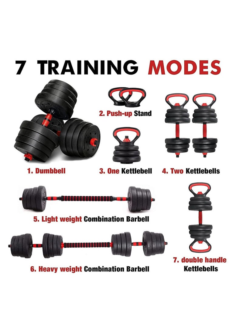 ULTIMAX Adjustable 7 in 1 Dumbbell Set-10KG - Image 2