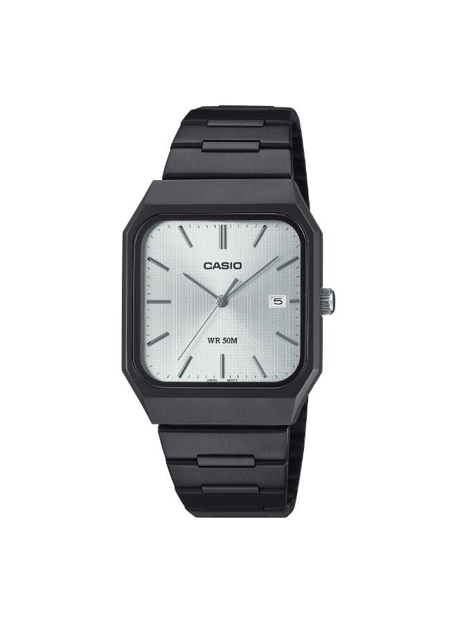 Casio Men’s Classic Watch MTP-B185B-7A with Stainless Steel Band and 50M Water Resistance