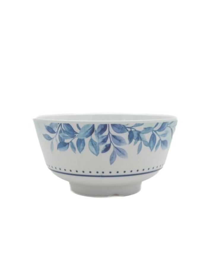 AKDC Melamine Soup Bowl White/Blue 4.5 Inch - Image 2