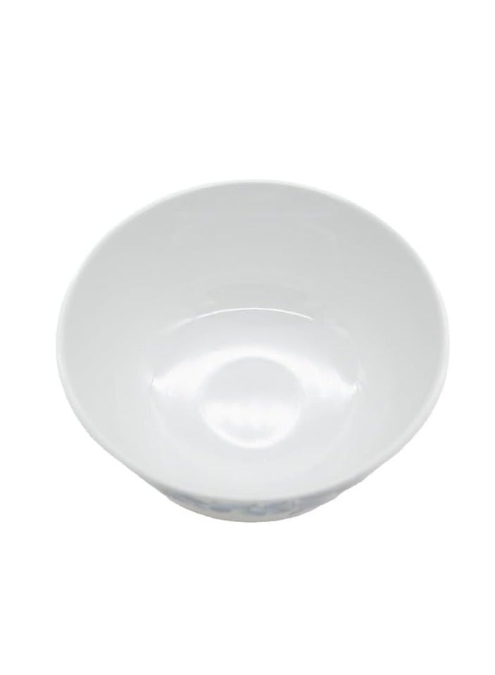 AKDC Melamine Soup Bowl White/Blue 4.5 Inch - Image 3