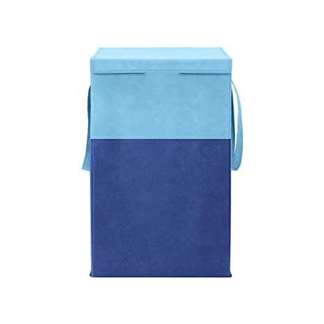 WINGSFLY Laundry BasketLaundry Bag for Cloth Basket Non Woven Laundry Bin Laundry Bags for Clothes Freestanding Clothes Storage Organizer Blue Navy - Image 1