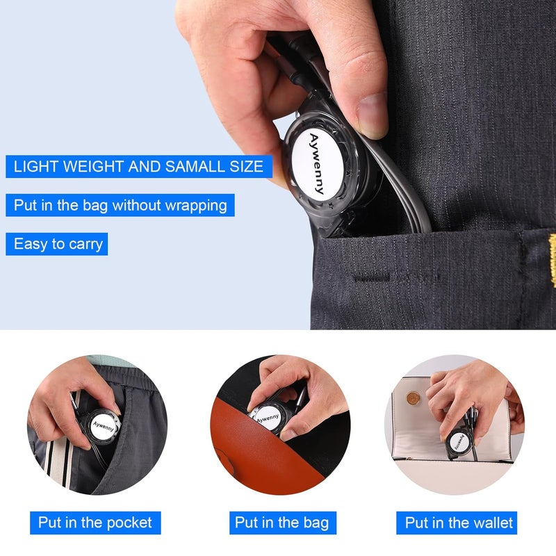 كابل شحن سريع من نوع USB Type C قابل للسحب [3.3 قدم، 3 قطع]، كابل شاحن من USB A إلى C، كابل شحن متزامن للبيانات QC 3.0 مع 3 منافذ USB C، مناسب لهاتف Phone 15 Pro Max Plus و Pad Pro و Galaxy S23 (رمادي) - Image 3