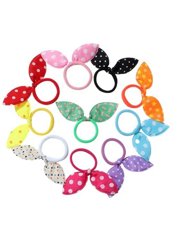 Topfinder 24Pcs/Pack Hair Scrunchies Elastic Soft Silk Cotton Colorful Scrunchies Print Scrunchies Accessories For Women And Girls Hair Stylingassorted - Image 2