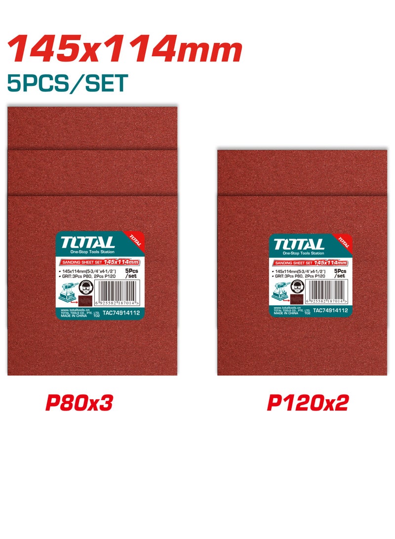 TOTAL Total Sanding Sheet Set 5Pcs Tac74914112
