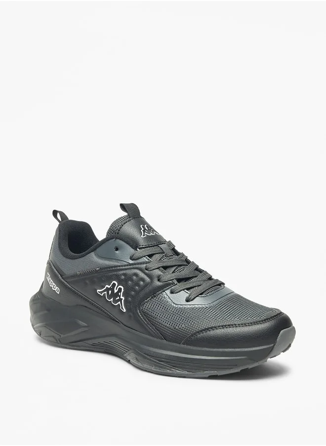 Kappa Men's Textured Sports Shoes with Lace-Up Closure