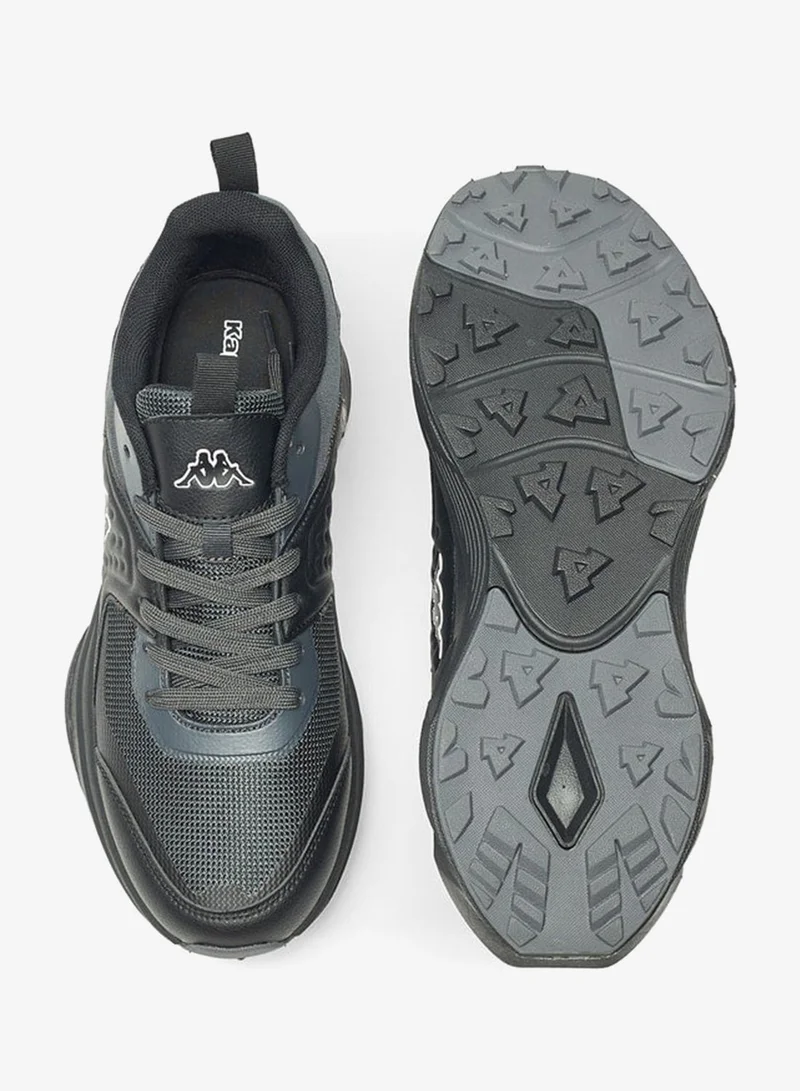 Kappa BLACK Men's Textured Sports Shoes with Lace-Up Closure for Men | Best Price UAE