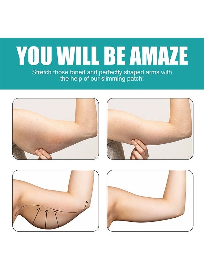 SOUTH MOON - 12pcs Flabby Arms Tone Shape Herbal Patch, Burn-Fat Arm Slimming Moxibustion Patch,Moxibustion Patch for Quick Slimming and Shaping, Accelerate Metabolism Tighten Skin Weight Loss Patch - Image 1