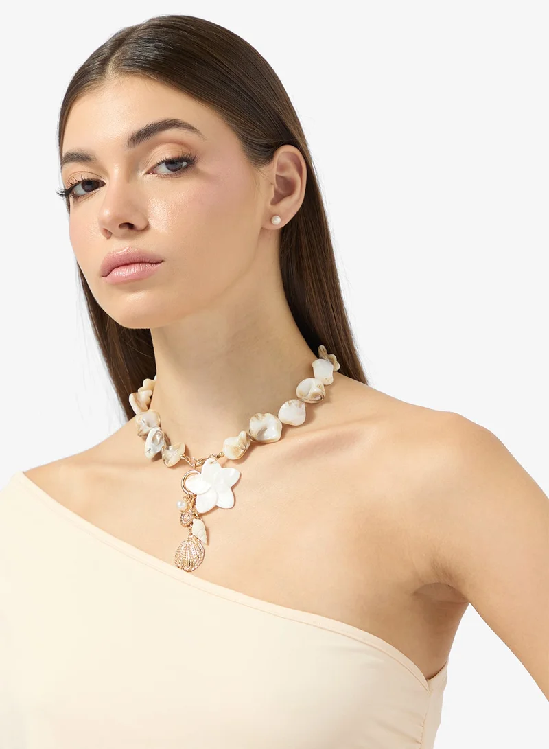 Sea Charm Resin Necklace