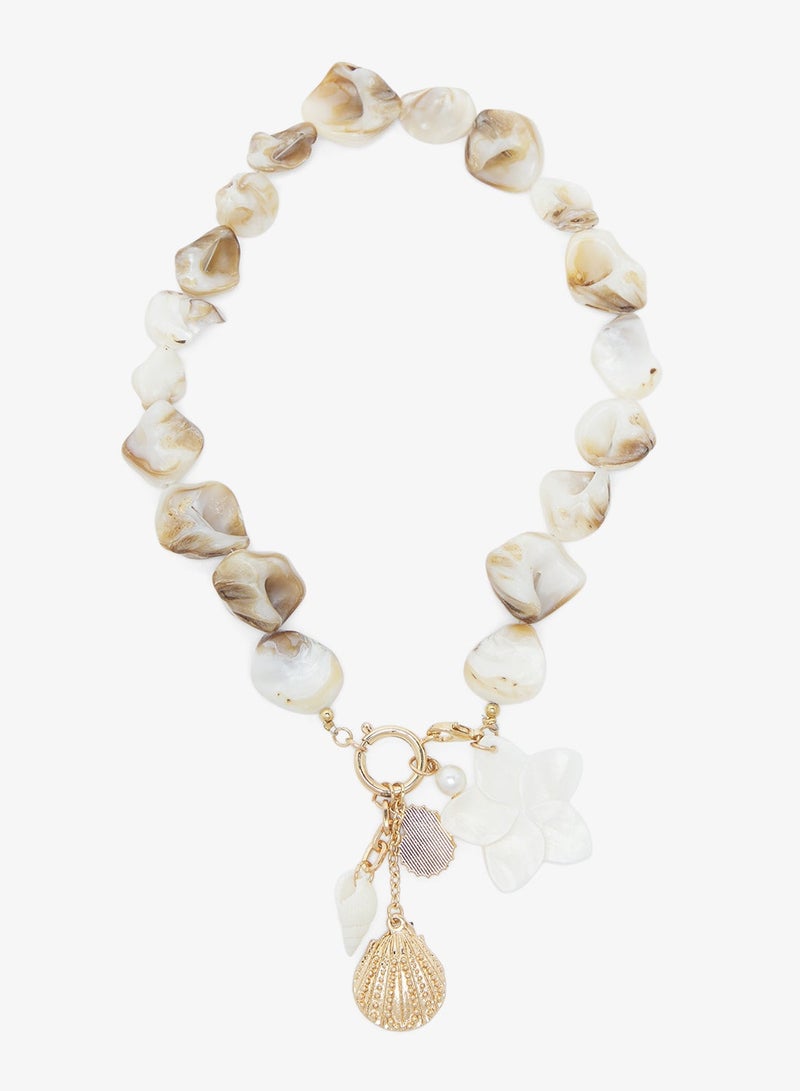 جينجر قلادة الراتنج بسحر البحر - Image 2