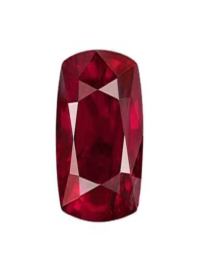 GEMS RIVER 6.25 Carat Manik Stone Original Certified Burma Ruby Stone Loose Stone for Astrological Purpose (L145) - Image 3