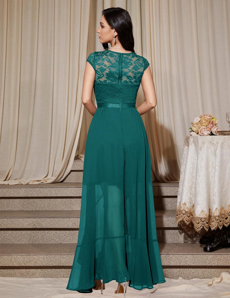 Bbonlinedress Women Formal Wedding Guest Dress for Mother of The Bride Dresses Cocktail Evening Prom Turquoise L - Image 3