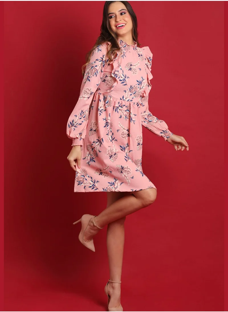 Campus Sutra Floral Print Dress