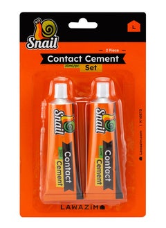 Snail Contact Cement Set -2 Piece 20ml- Quick-drying Strong Waterproof Adhesive Kit for Crafting Repair and Construction - Industrial-grade Glue Set for Multi-surface Bonding and Household Maintenance