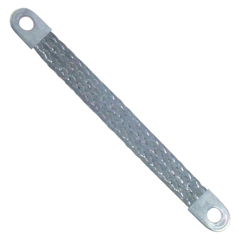Sherco-Auto 12" Inch 4 Gauge Braided Bonding Strap Fits 3/8" Stud - Made in USA - Image 2