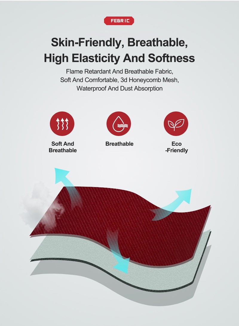 MaBaby مقعد أمان للأطفال، مقعد سيارة قابل للطي ومحمول مع وسادة رفع للأطفال من عمر 9 أشهر إلى 12 عامًا - Image 4