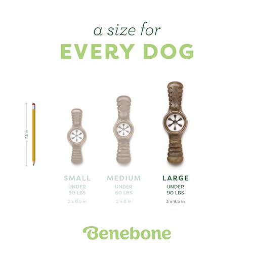 Benebone Pawplexer Interactive Treat Dispensing Tough Dog Puzzle Chew Toy, Made in USA, Large, Real Bacon Flavor - Image 4