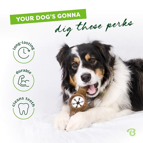 Benebone Pawplexer Interactive Treat Dispensing Tough Dog Puzzle Chew Toy, Made in USA, Large, Real Bacon Flavor - Image 3