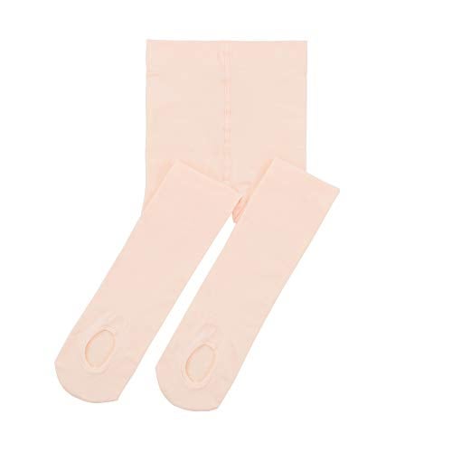 Zando Dance Tights for Girls Toddler - Ultra Soft Pro Convertible Ballet Transition Daily Student Kids Tights Stockings 5-8 Years Ballet Pink - Image 1