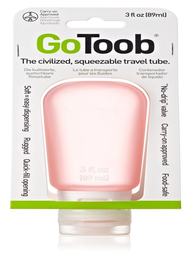 Humangear GoToob TSA Approved Small Refillable Silicone Travel Bottles, 3oz, red - Image 2