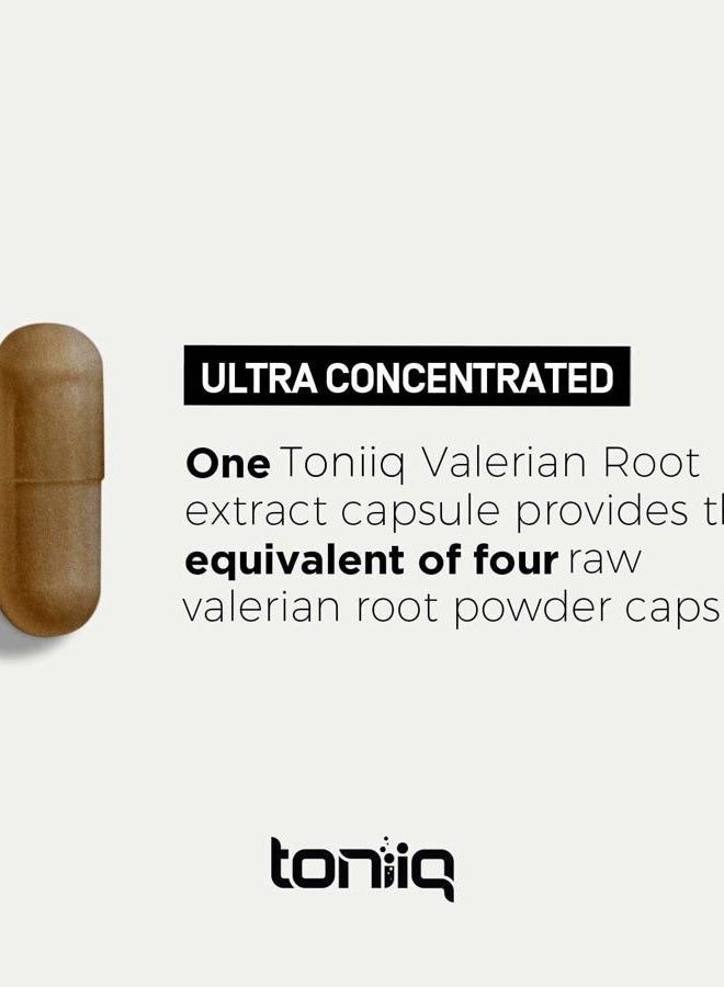 Toniiq Valerian Root Capsules - Ultra High Potency 4:1 Extract - Highly Concentrated - Third-Party Lab Tested - 120 Capsules - Image 5