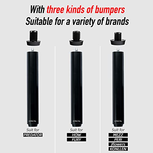 CRICAL Pool Cue Extension 2348 Inch Metal Billiard Cue Extension with 3 Bumpers Billiard Accessories - Image 3