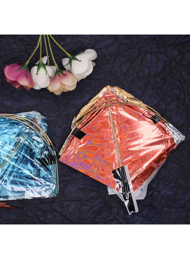 إيكان مجموعة Ekan Kite Cheel Patang التقليدية المكونة من 60 قطعة من عناصر زينة Lohri/Makar Sankranti (متعددة الألوان) - Image 5