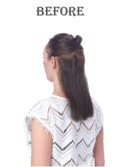 OneDor ® 20 Curly Full Head Clip In Synthetic Hair Extensions 7Pcs 140G (99J Wine Red)  - Image 4