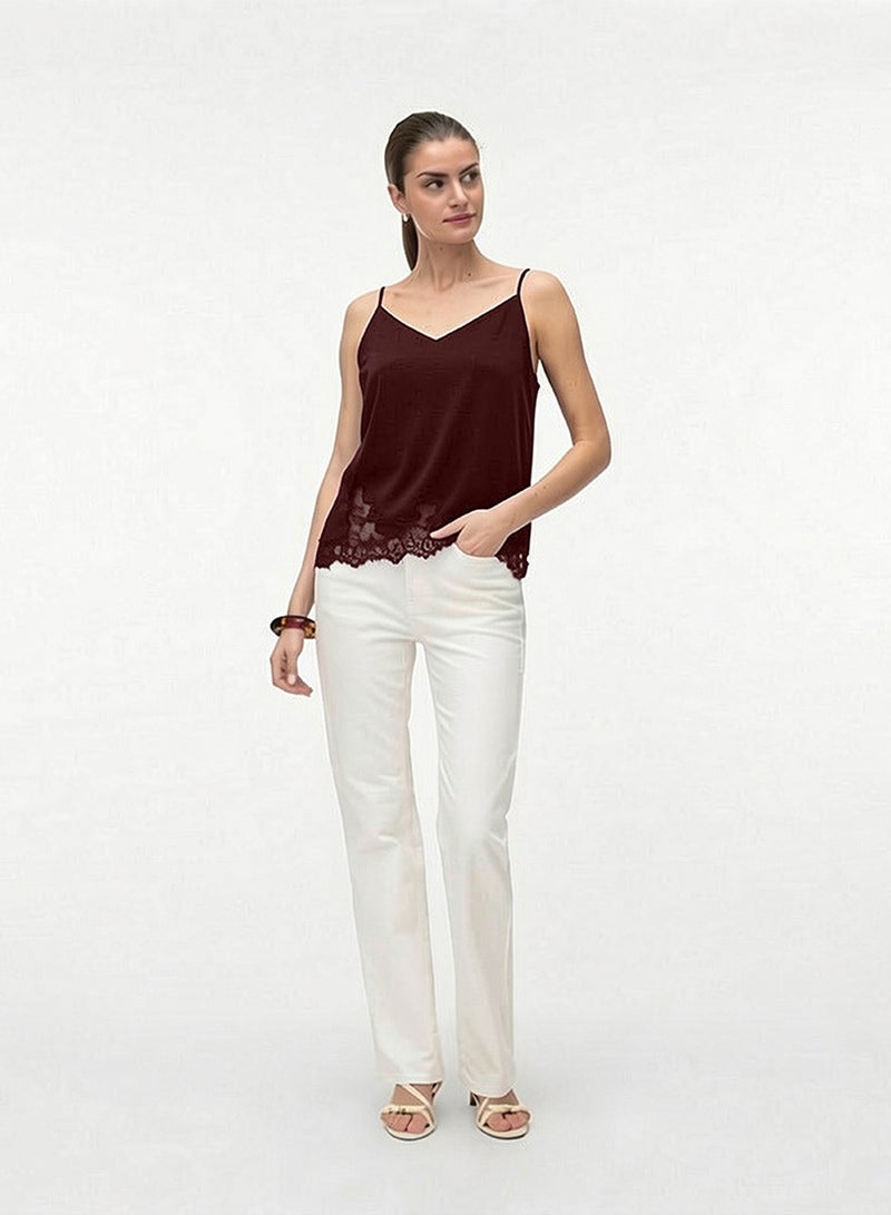 VERO MODA Lace Detail Top - Image 1