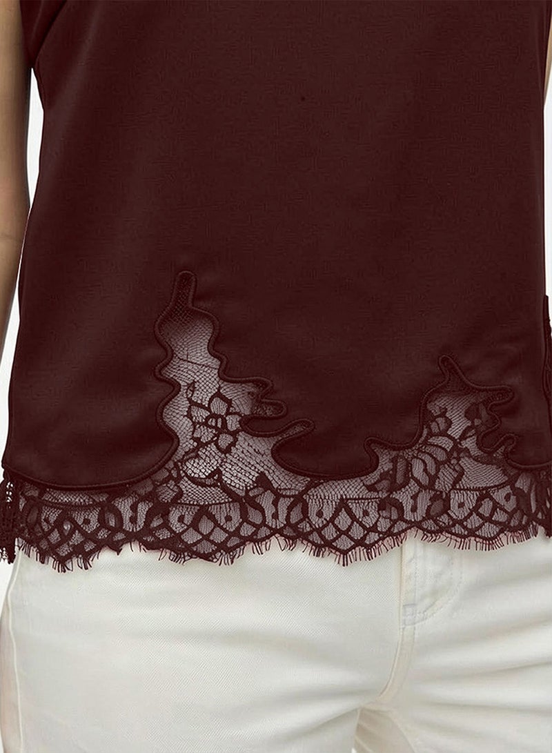 VERO MODA Lace Detail Top - Image 4