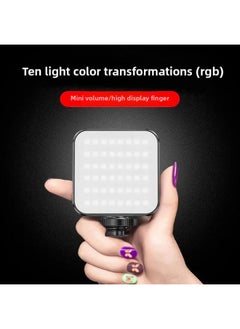 General Spot Desktop Video Conference Fill Light Webcast LED Products Photography Light Portable RGB Fill Light-Color:64 Two-color Lamp (charging Model)  - Image 2