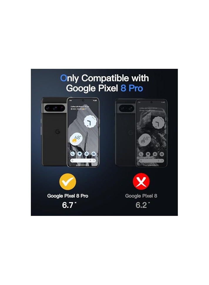 جي تيك حافظة JETech مغناطيسية لهاتف Google Pixel 8 Pro مقاس 6.7 بوصة 2023، متوافقة مع MagSafe، غطاء هاتف خلفي شفاف غير لامع مقاوم للصدمات (سبج) - Image 5