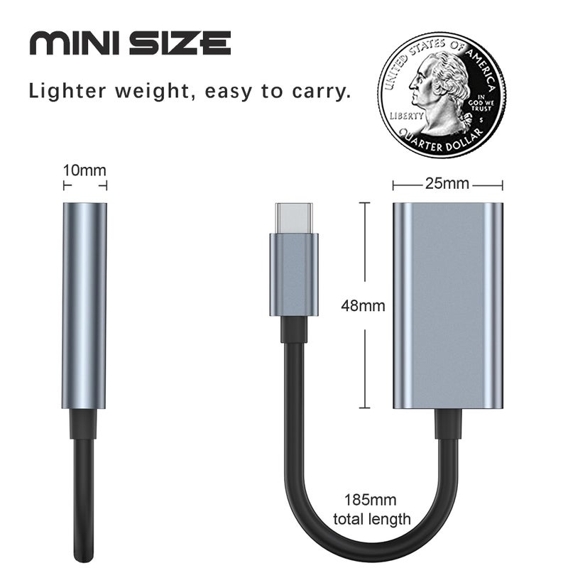 Mindorlen USB C to HDMI Adapter for Monitor, 4K HDMI to USB C Laptop Docking Stations for MacBook pro, USB Type C to HDMI Cable for iPad air, Thunderbolt 3 Video Dongle Converter for Chromebook XPS TV ect - Image 2