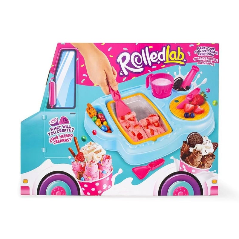 Ice Cream Maker Kit for Kids, Frozen Dessert Prep Toy, Interactive Ice Cream Truck
