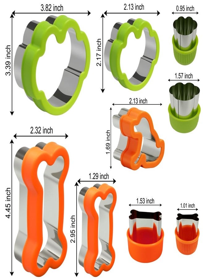 VTUGP Dog Cookie Cutter Set, 9 Pieces - Bone, Paw Print, Puppy Shape Cookie Mold, Stainless Steel Dog Treats Biscuit Cutters with Plastic Cover, Assorted Sizes - Image 5
