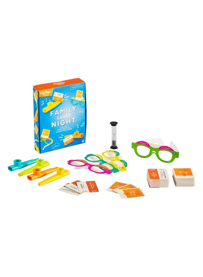 Ridley's Ridley’s Family Games Night, Includes 2 Games - Kazoo That Tune and Who Am I? - Party/Group Games Ideal for Ages 8+ - Includes All Needed Supplies and Instructions - Makes a Great Gift Idea