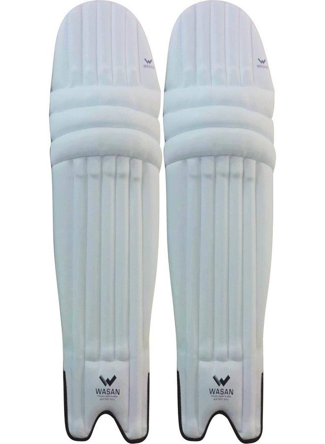 واسان طقم واقيات الساق وقفازات الكريكيت من واسان (للأعمار من 10 إلى 16 سنة)، مقاس شبابي، عبوة من قطعة واحدة، لون أبيض - Image 4