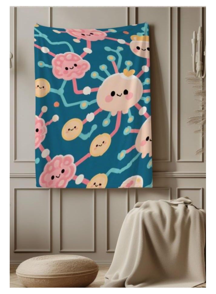 عام بطانية رقيقة من الفانيلا (دافئة ومريحة، ومناسبة للنوم واستخدام الألعاب وإزالة الغبار ومقاومة للرمل) 150 سم * 200 سم - 19 - Image 1