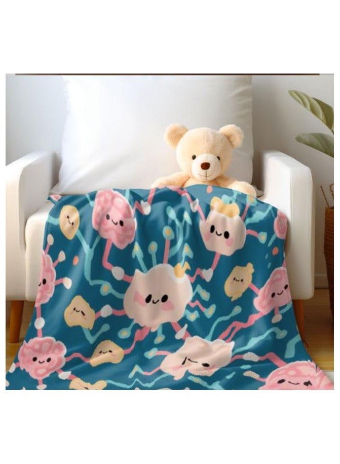 عام بطانية رقيقة من الفانيلا (دافئة ومريحة، ومناسبة للنوم واستخدام الألعاب وإزالة الغبار ومقاومة للرمل) 150 سم * 200 سم - 19 - Image 3