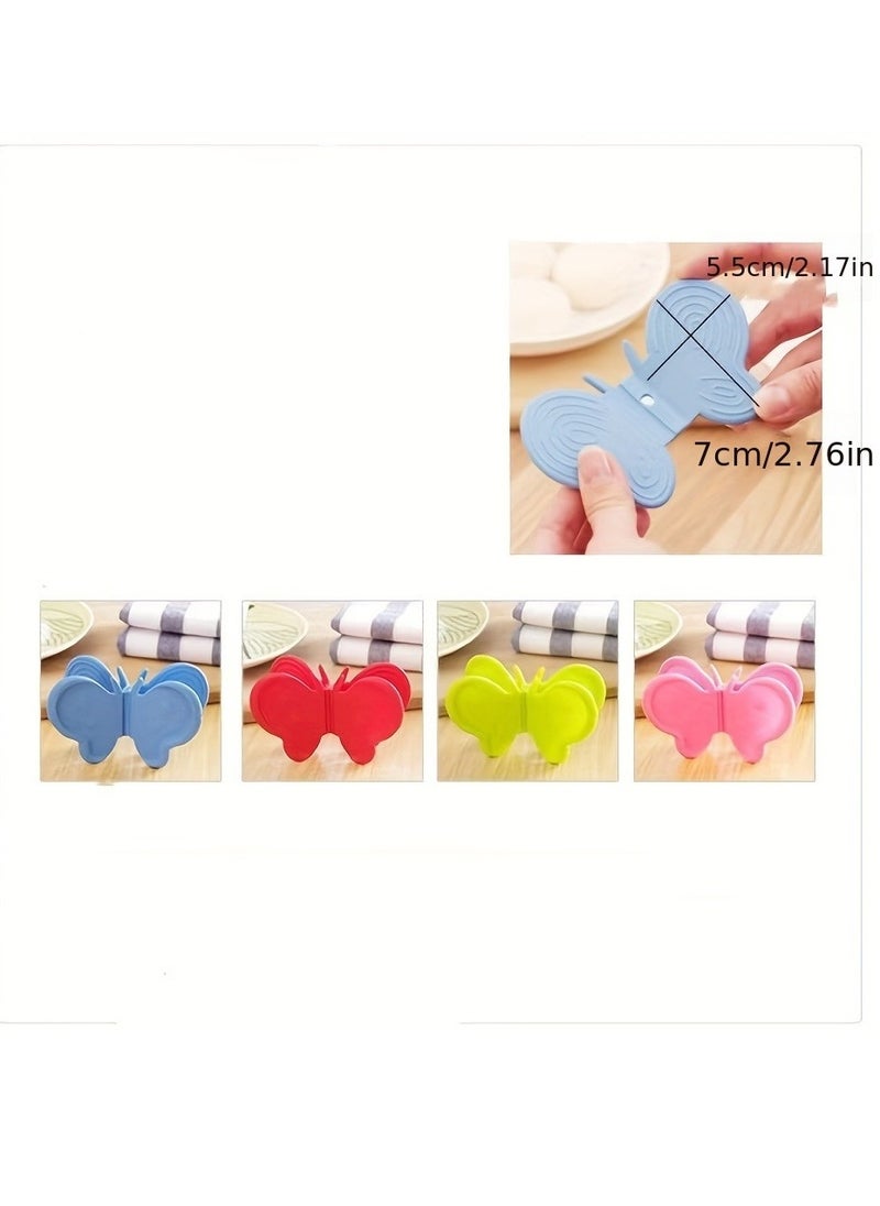 Generic 2 pieces of butterfly-shaped anti-scalding silicone tray extractors, heat-insulating and high-temperature resistant butterfly-shaped design, easy to hold, safe to use, beautiful and practical  - Image 3