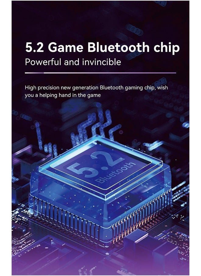 D8 Wireless Bluetooth Game Controller - Stretchable Handle, Dual Hall Sensors, Vibration, and RGB Lighting