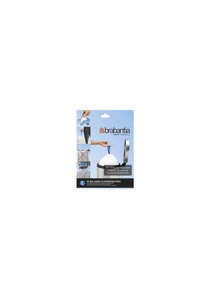 Brabantia 120 x Perfectfit Bags Size E 20 Litre Bin Bags